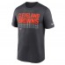 Футболка Cleveland Browns Nike Charcoal Sideline Legend Dri-FIT