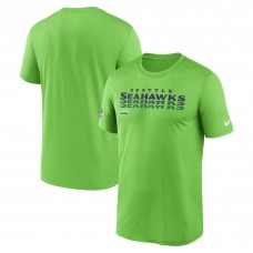 Seattle Seahawks Nike Neon Green Sideline Legend Dri-FIT T-Shirt