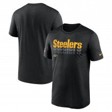 Футболка Pittsburgh Steelers Nike Black Sideline Legend Dri-FIT