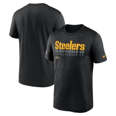Футболка Pittsburgh Steelers Nike Black Sideline Legend Dri-FIT