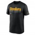 Футболка Pittsburgh Steelers Nike Black Sideline Legend Dri-FIT