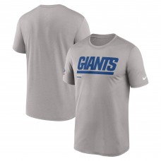 New York Giants Nike Gray Sideline Legend Dri-FIT T-Shirt New York Giants Nike Gray Sideline Legend Dri-FIT T-Shirt