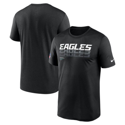 Футболка Philadelphia Eagles Nike Black Sideline Legend Dri-FIT