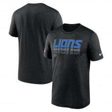 Футболка Detroit Lions Nike Black Sideline Legend Dri-FIT