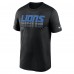 Футболка Detroit Lions Nike Black Sideline Legend Dri-FIT