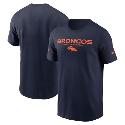 Футболка Denver Broncos Nike Navy Sideline Performance
