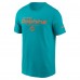 Футболка Miami Dolphins Nike Aqua Sideline Performance