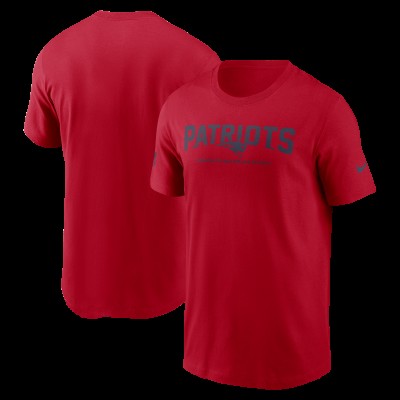 New England Patriots Nike Red Sideline Performance T-Shirt