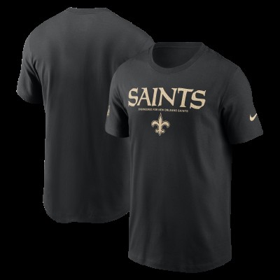Футболка New Orleans Saints Nike Black Sideline Performance