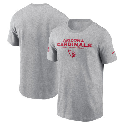 Футболка Arizona Cardinals Nike Heather Gray Sideline Dri-FIT