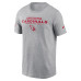 Футболка Arizona Cardinals Nike Heather Gray Sideline Dri-FIT
