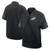 Футболка на короткой молнии Philadelphia Eagles Nike Black Sideline Performance Coach