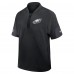 Футболка на короткой молнии Philadelphia Eagles Nike Black Sideline Performance Coach
