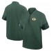 Футболка на короткой молнии Green Bay Packers Nike Green Sideline Short Sleeve Performance Coach