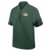 Футболка на короткой молнии Green Bay Packers Nike Green Sideline Short Sleeve Performance Coach