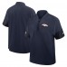 Футболка на короткой молнии Denver Broncos Nike Navy Sideline Performance Coach