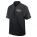 Футболка на короткой молнии Baltimore Ravens Nike Black Sideline Short Sleeve Performance Coach