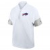 Футболка на короткой молнии Buffalo Bills Nike White Sideline Short Sleeve Performance Coach