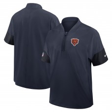 Футболка на короткой молнии Chicago Bears Nike Navy Sideline Performance Coach