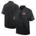 Cincinnati Bengals Nike Black Sideline Short Sleeve Quarter-Zip Dri-FIT Coach Jacket