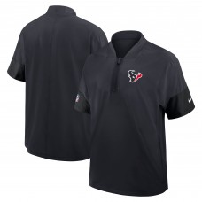 Футболка на короткой молнии Houston Texans Nike Navy Sideline Performance Coach