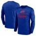 Футболка с длинным рукавом Buffalo Bills Nike Royal Sideline Velocity Performance Футболка с длинным рукавом Buffalo Bills Nike Royal Sideline Velocity Performance