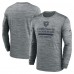 Футболка с длинным рукавом Chicago Bears Nike Gray Sideline Velocity Performance