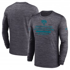 Jacksonville Jaguars Nike Black Sideline Velocity Performance Long Sleeve T-Shirt
