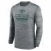 Футболка с длинным рукавом Green Bay Packers Nike Gray Sideline Velocity Performance