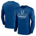 Футболка с длинным рукавом Indianapolis Colts Nike Royal Sideline Velocity Performance