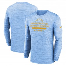 Los Angeles Chargers Nike Powder Blue Sideline Velocity Performance Long Sleeve T-Shirt
