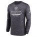 Las Vegas Raiders Nike Black Sideline Velocity Performance Long Sleeve T-Shirt