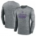 Minnesota Vikings Nike Gray Sideline Velocity Performance Long Sleeve T-Shirt