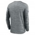 Minnesota Vikings Nike Gray Sideline Velocity Performance Long Sleeve T-Shirt