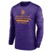 Minnesota Vikings Nike Purple Sideline Velocity Performance Long Sleeve T-Shirt