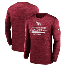 Футболка с длинным рукавом Arizona Cardinals Nike Cardinal Sideline Velocity Dri-FIT Футболка с длинным рукавом Arizona Cardinals Nike Cardinal Sideline Velocity Dri-FIT