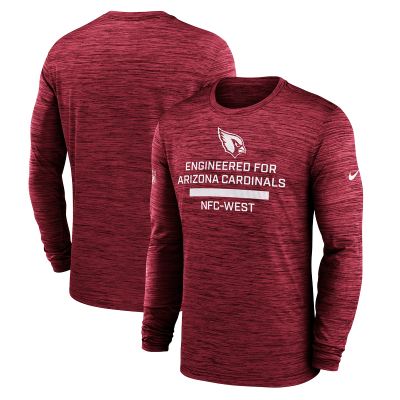 Футболка с длинным рукавом Arizona Cardinals Nike Cardinal Sideline Velocity Dri-FIT