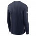 Футболка с длинным рукавом Dallas Cowboys Nike Navy Sideline Dri-FIT