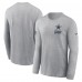 Футболка с длинным рукавом Dallas Cowboys Nike Heather Gray Sideline Dri-FIT