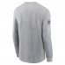 Футболка с длинным рукавом Dallas Cowboys Nike Heather Gray Sideline Dri-FIT