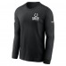 Футболка с длинным рукавом Indianapolis Colts Nike Black Sideline Dri-FIT