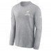 Arizona Cardinals Nike Heather Gray Sideline Dri-FIT Long Sleeve T-Shirt