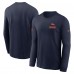 Футболка с длинным рукавом Denver Broncos Nike Navy Sideline Dri-FIT