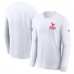 Футболка с длинным рукавом Houston Texans Nike White Sideline Dri-FIT