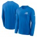Футболка с длинным рукавом Detroit Lions Nike Blue Sideline Dri-FIT