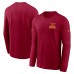 Футболка с длинным рукавом Washington Commanders Nike Burgundy Sideline Dri-FIT
