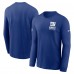 Футболка с длинным рукавом New York Giants Nike Royal Sideline Dri-FIT