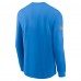 Футболка с длинным рукавом Los Angeles Chargers Nike Powder Blue Sideline Dri-FIT