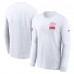 Футболка с длинным рукавом Kansas City Chiefs Nike White Sideline Dri-FIT