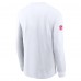 Футболка с длинным рукавом Kansas City Chiefs Nike White Sideline Dri-FIT